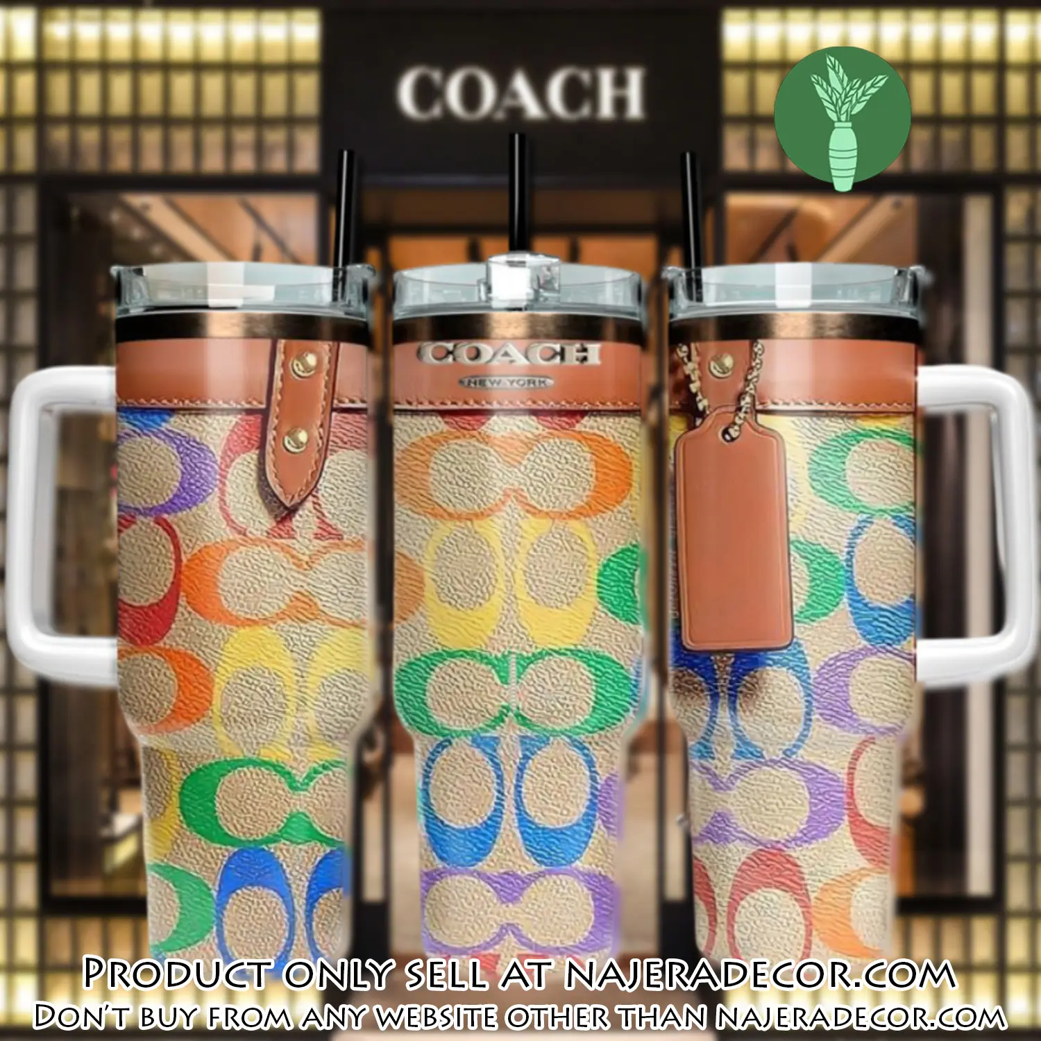 Coach logo 40oz stanley tumbler coach stanley tumbler ktb1074 njr3622743